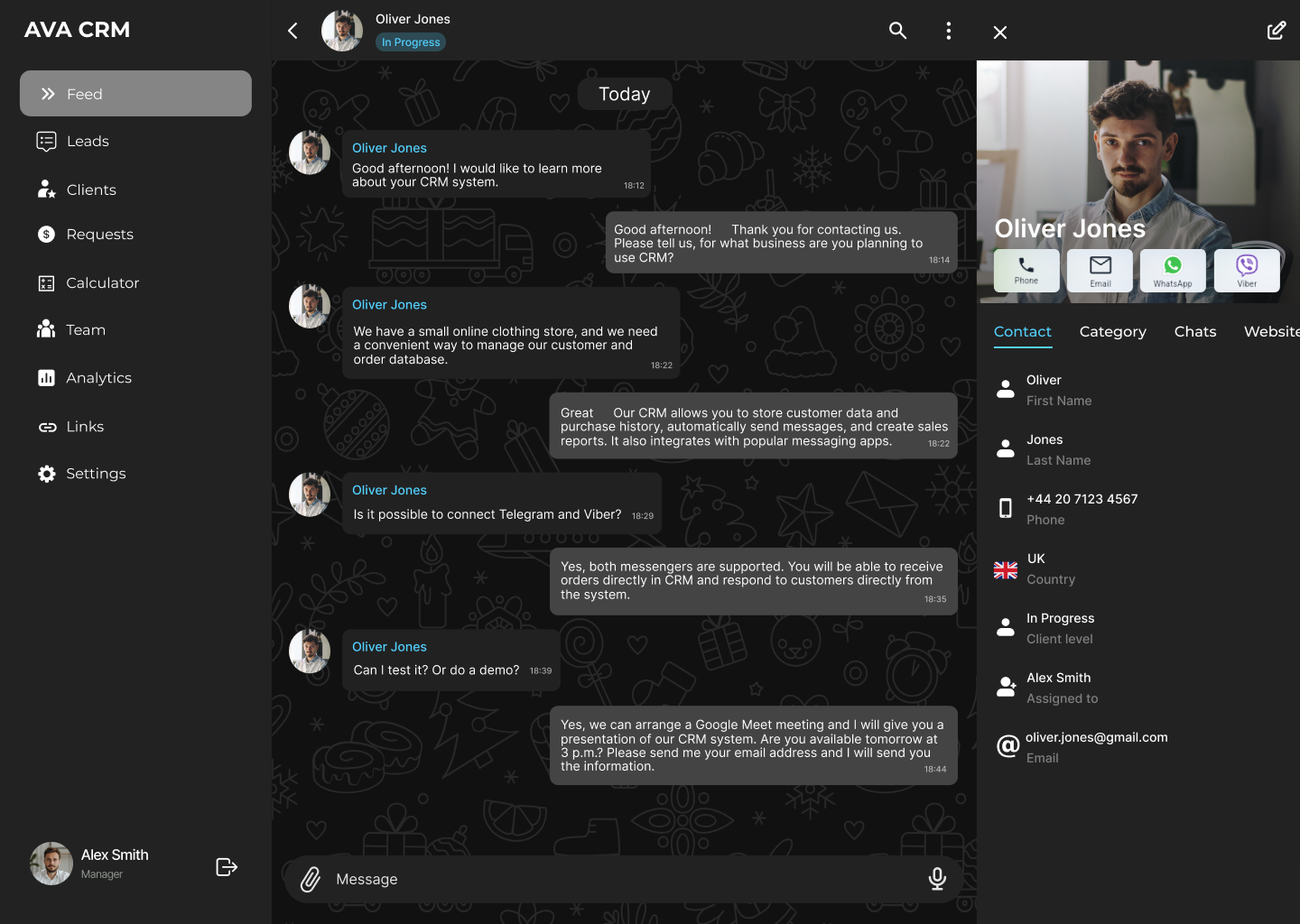 Communicating with customers in CRM