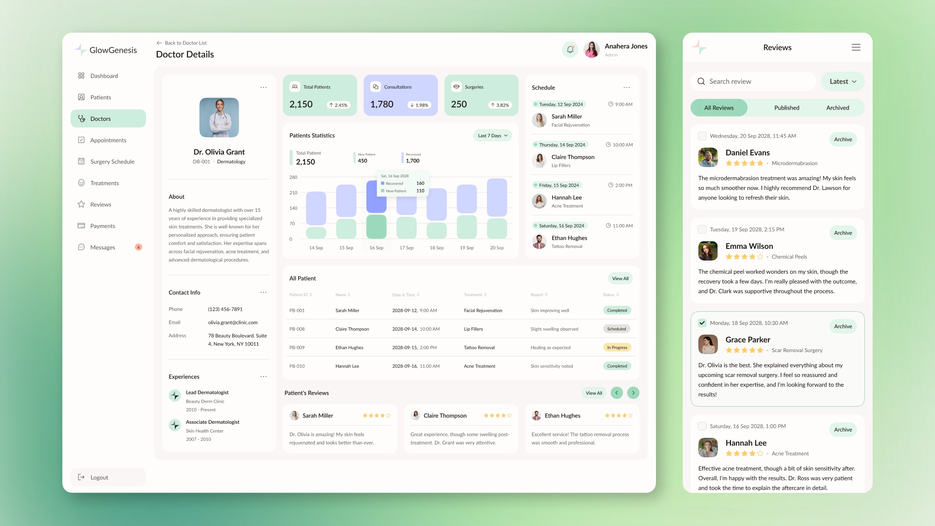 CRM for an aesthetic medicine clinic