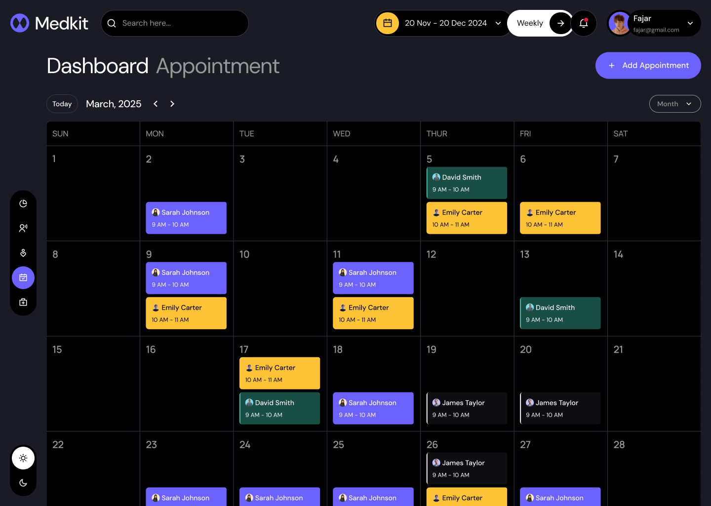CRM for clinics schedule