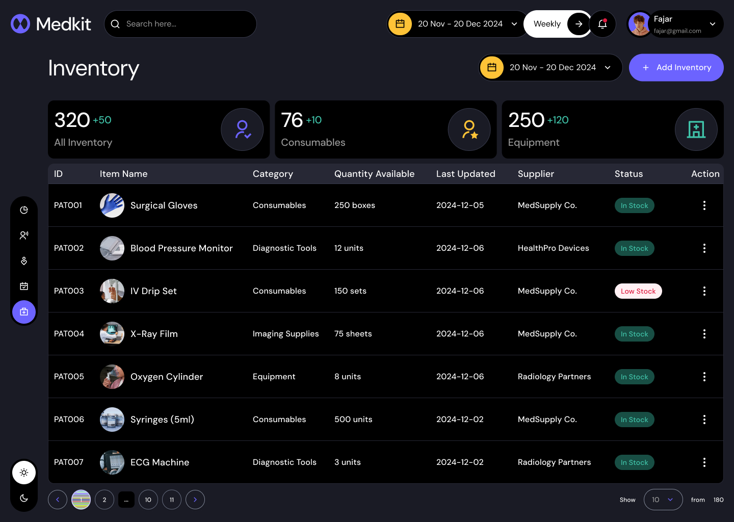 CRM for clinics inventory