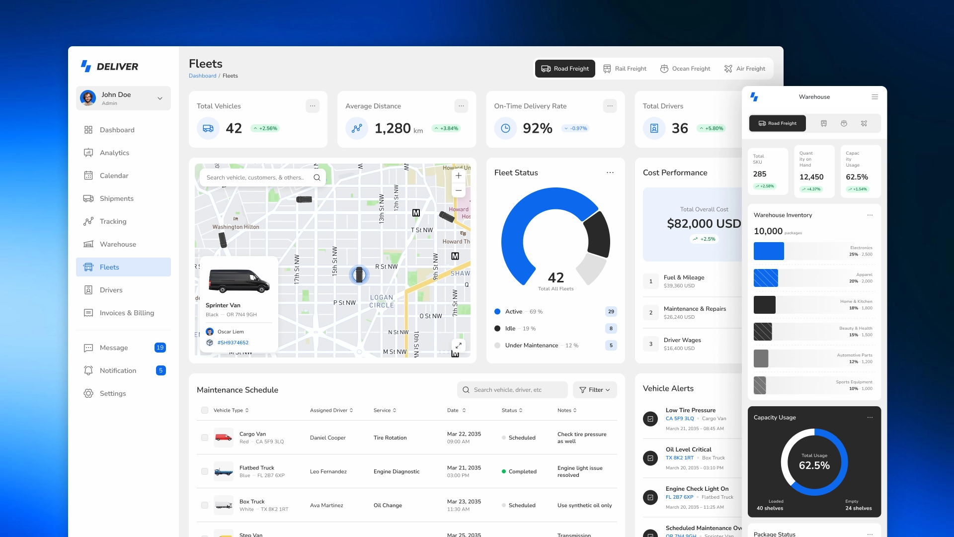 CRM system for delivery service
