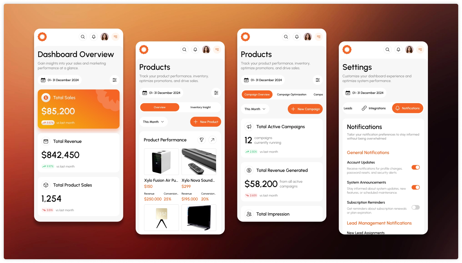 Mobile CRM for a marketplace