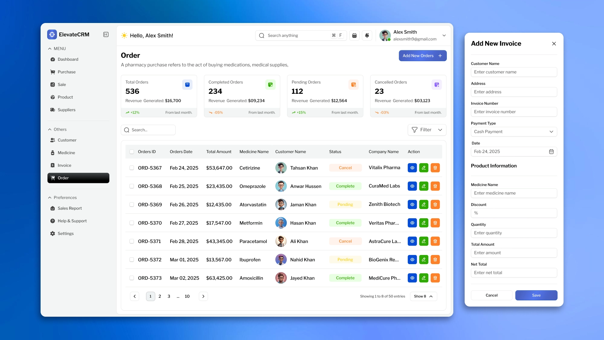 CRM system development