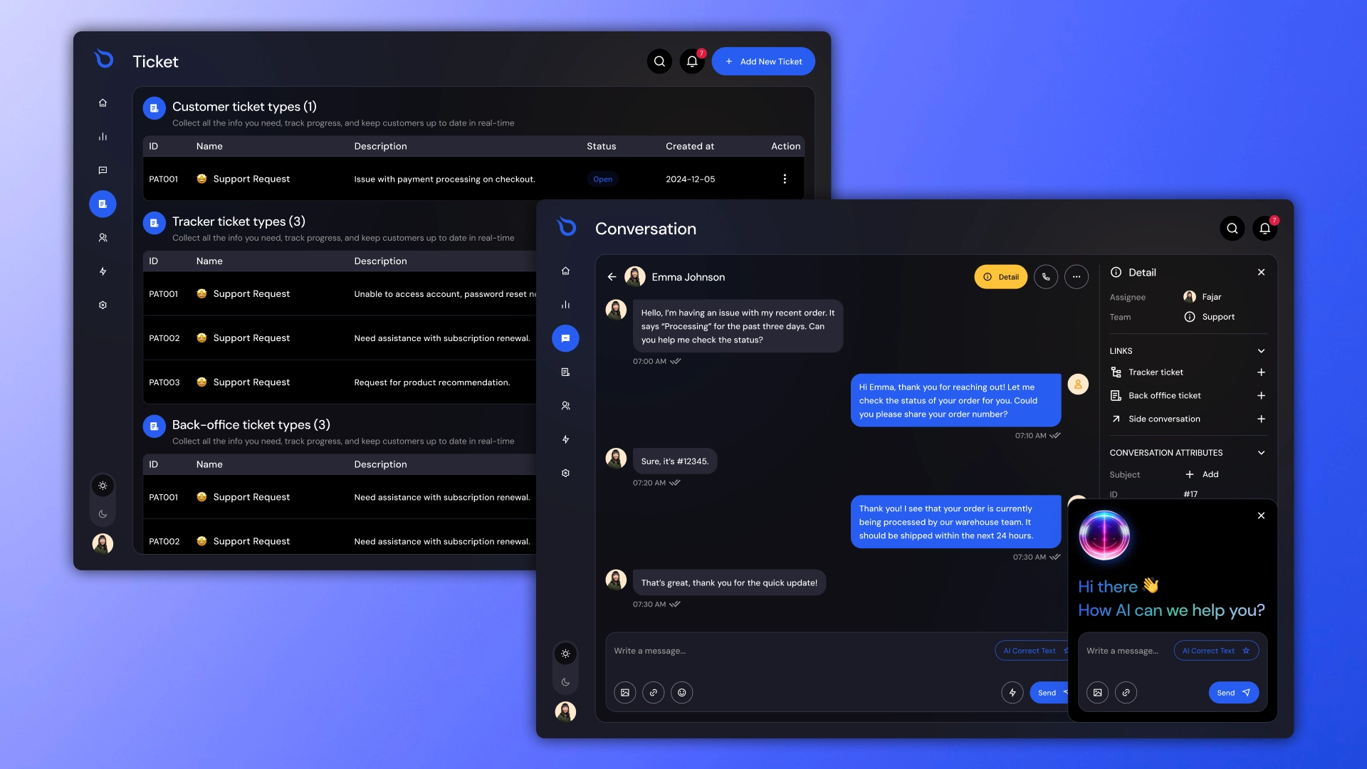 chat-based CRM і ERP