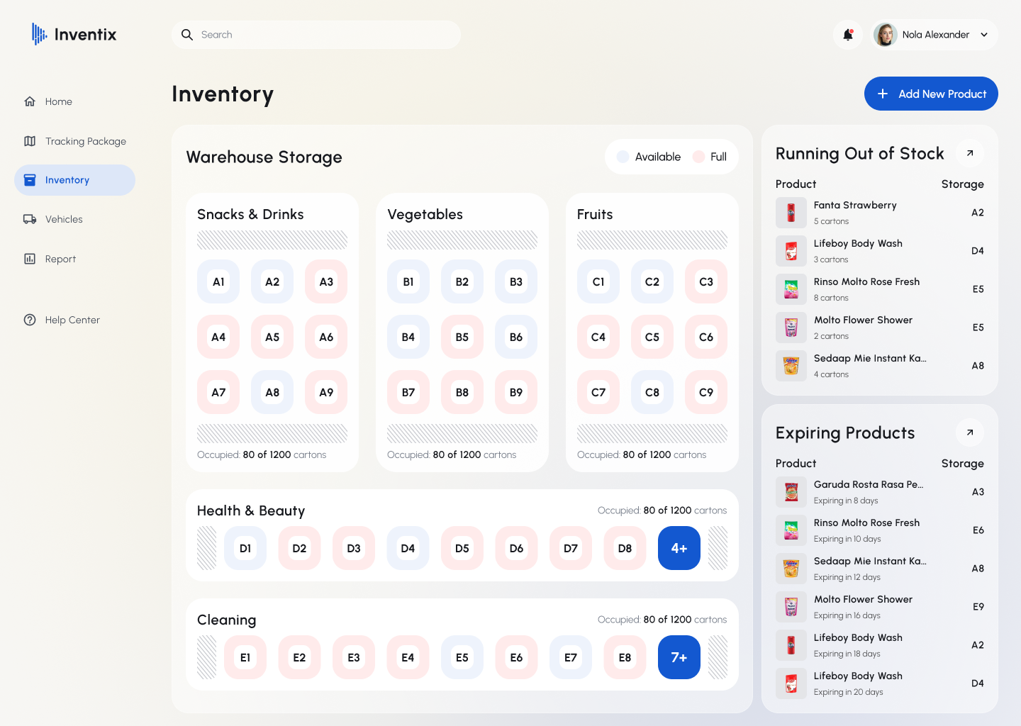 WMS development and warehouse setup