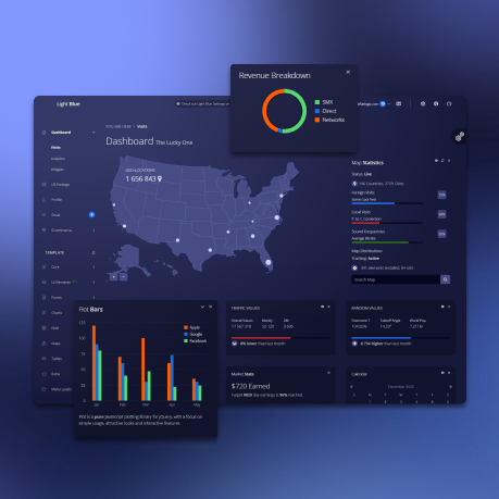 Light Blue dashboard