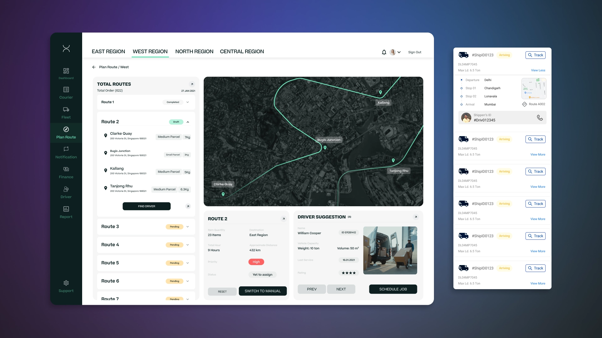 Transport access control and management system