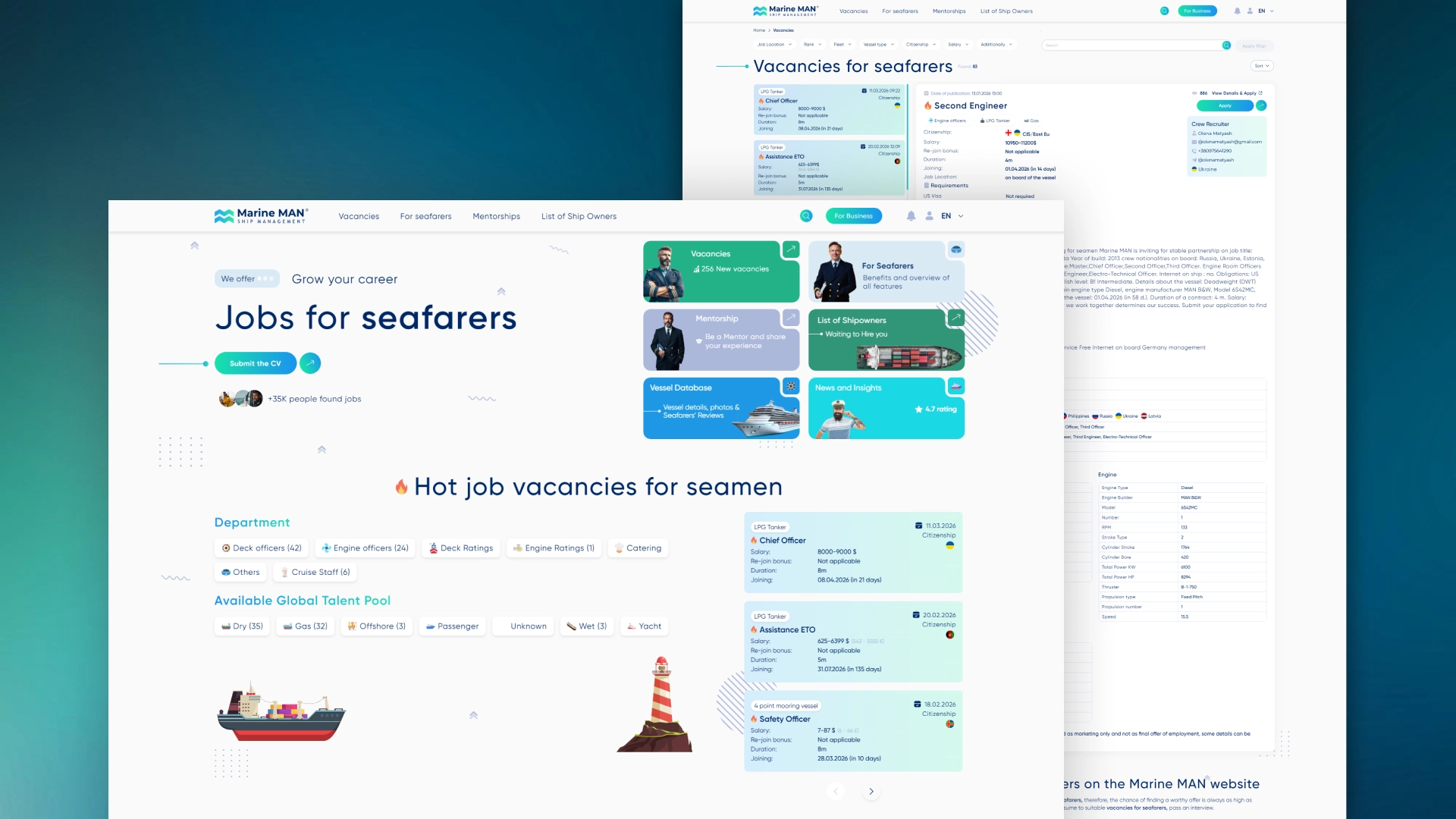 MarineMan Ship Management Public Portal