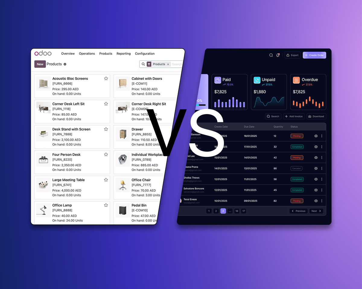 Odoo vs custom crm