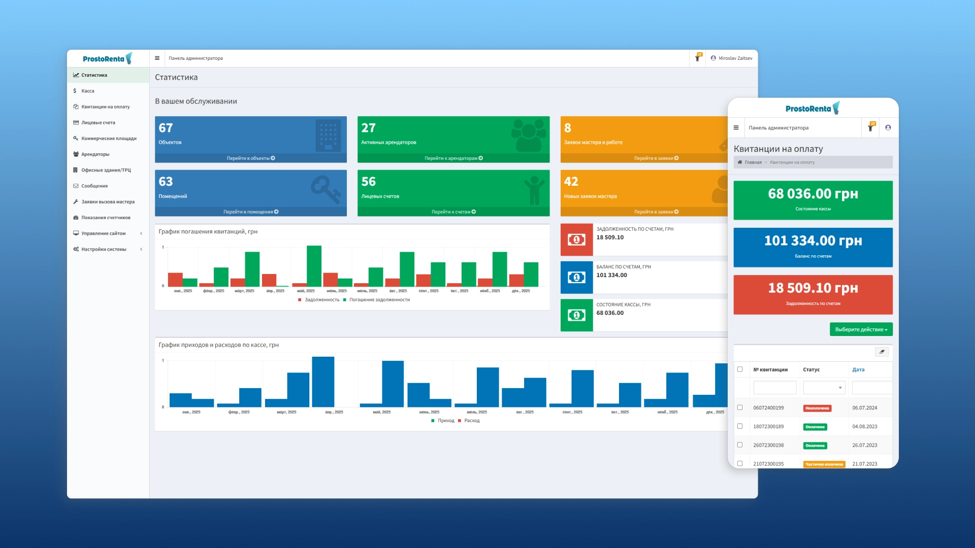 ProstoRenta CRM for real estate rentals