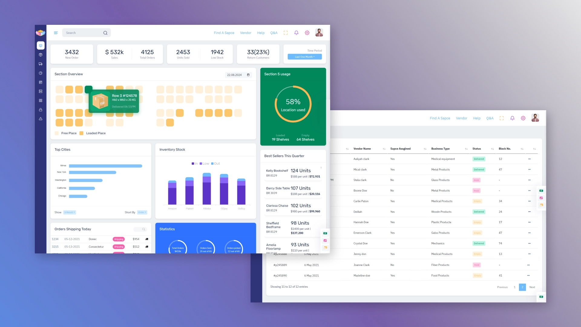 System for company logistics