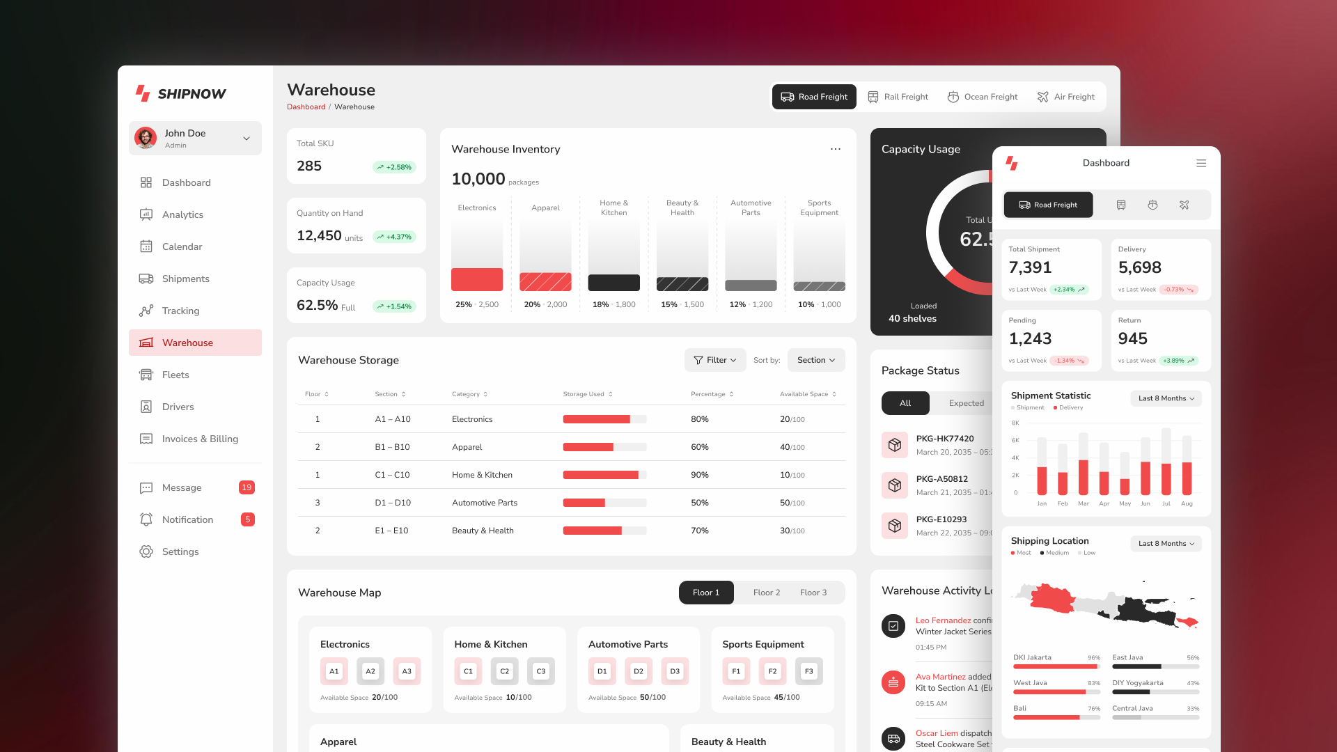 CRM for warehouse management