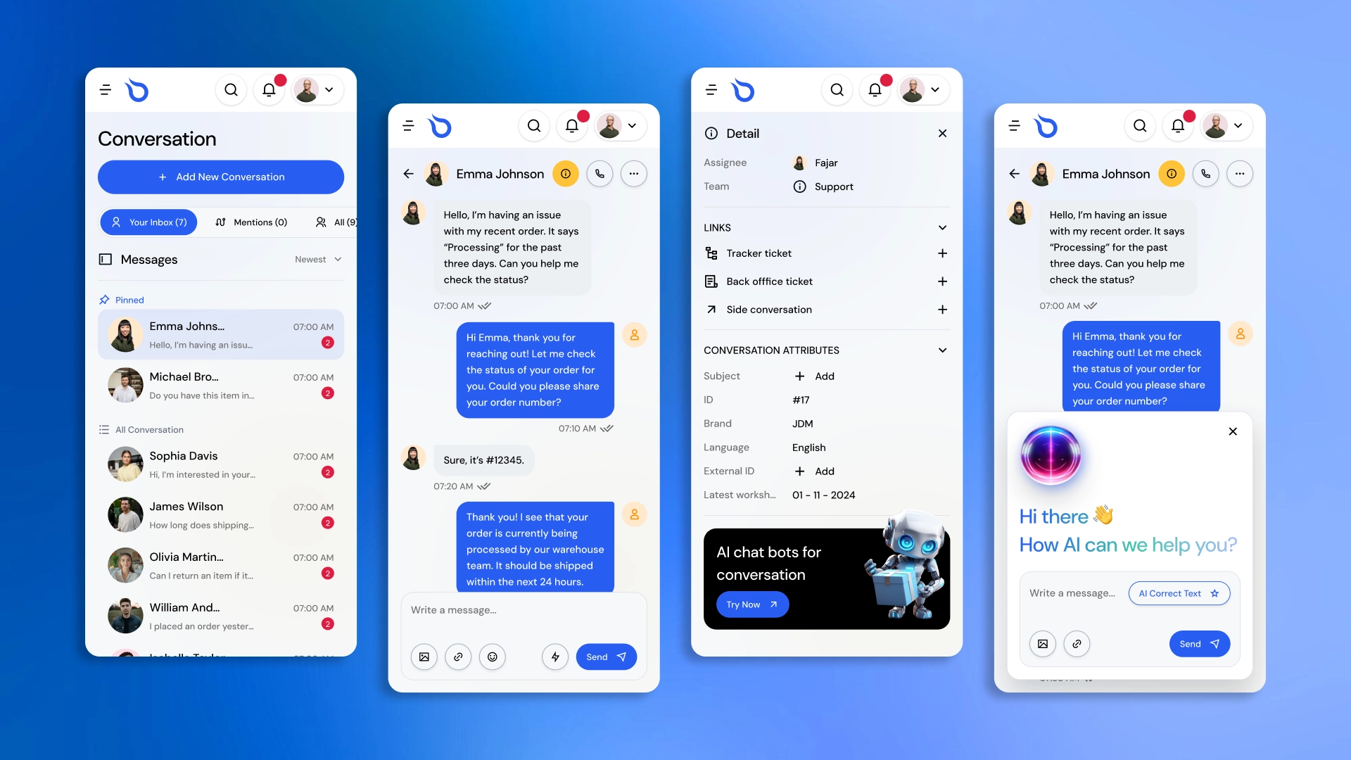 CRM in messenger format