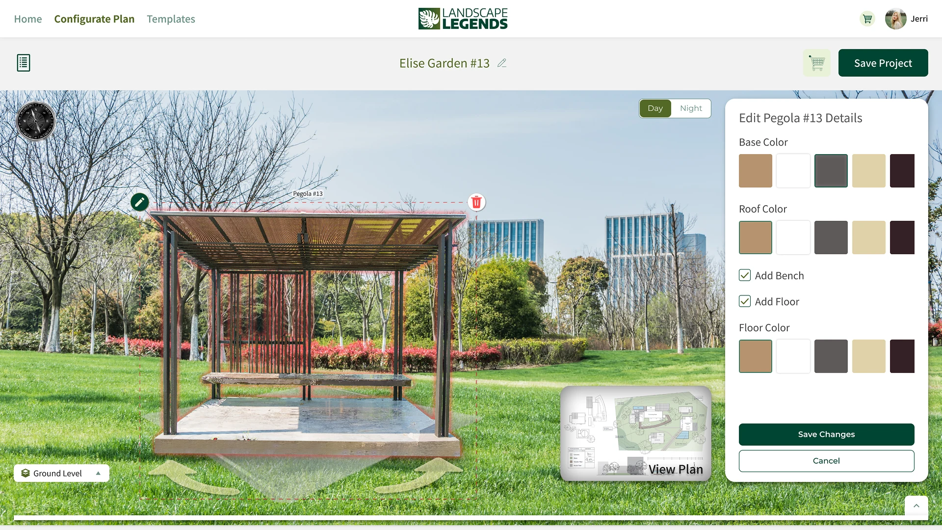 Construction editing CRM with configurator module for landscape
