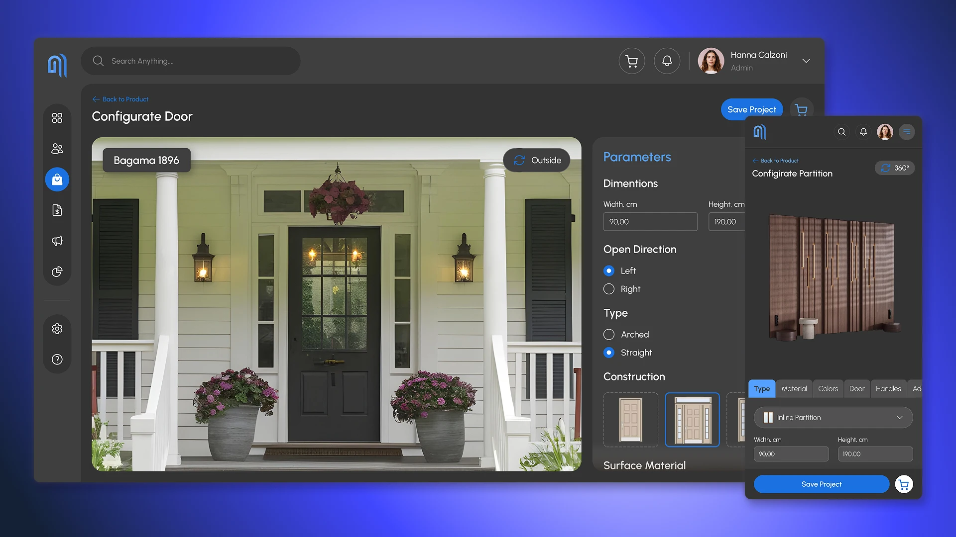 CRM with configurator module for door sellers