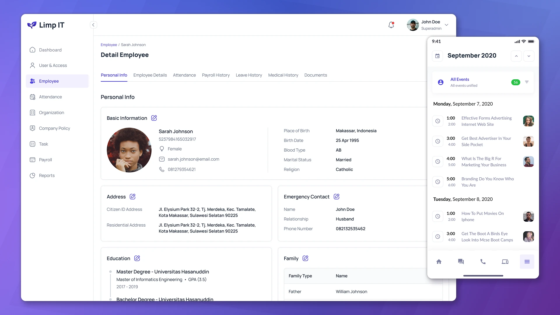 ERP system for Business