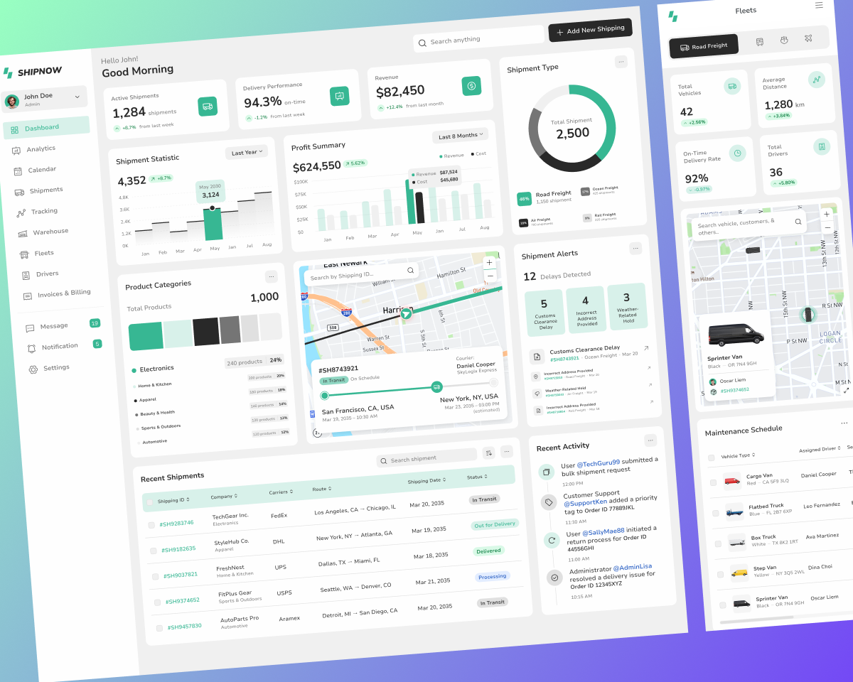 delivery tracking and monitoring system