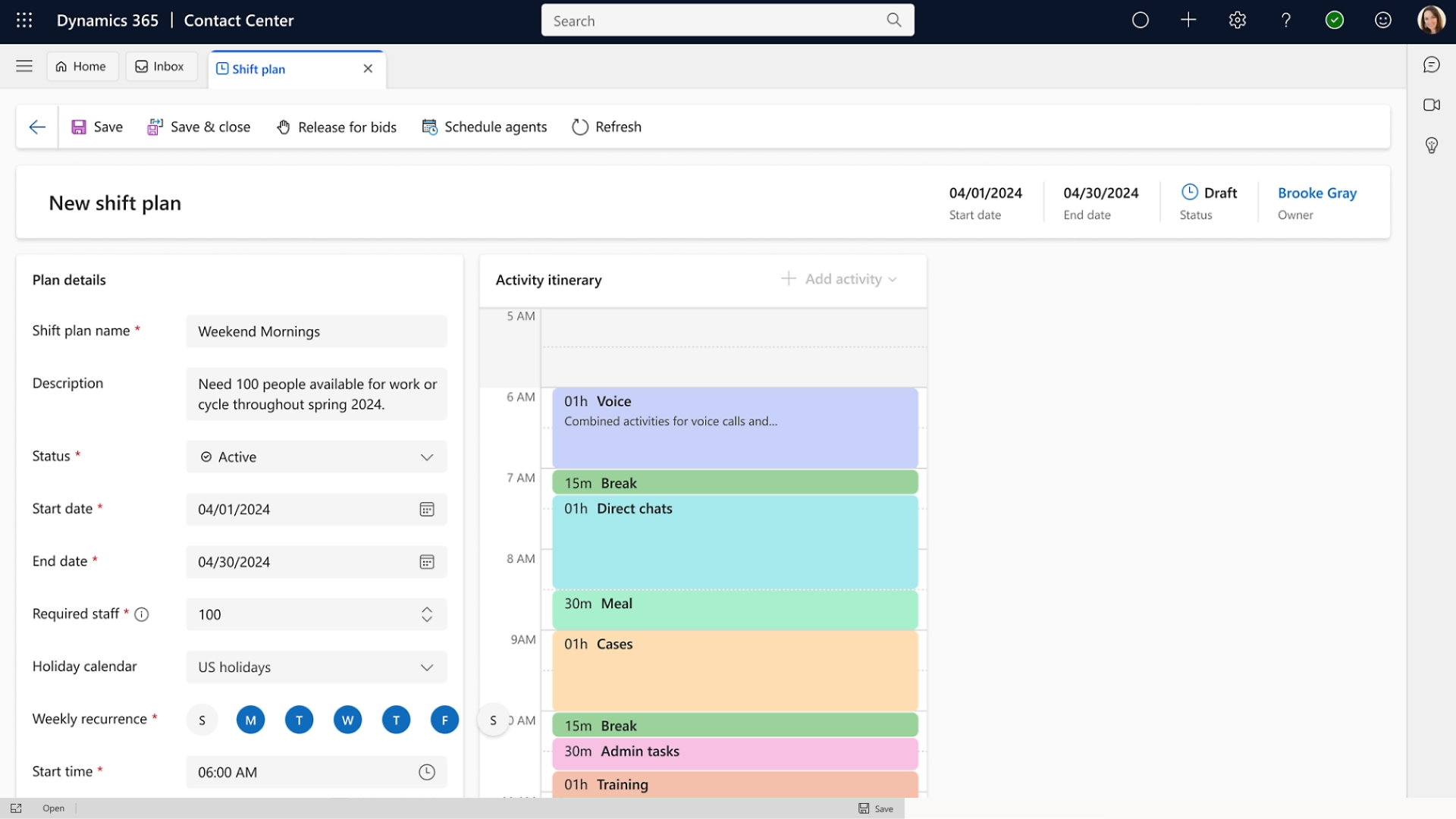 Microsoft Dynamics 365 contact center