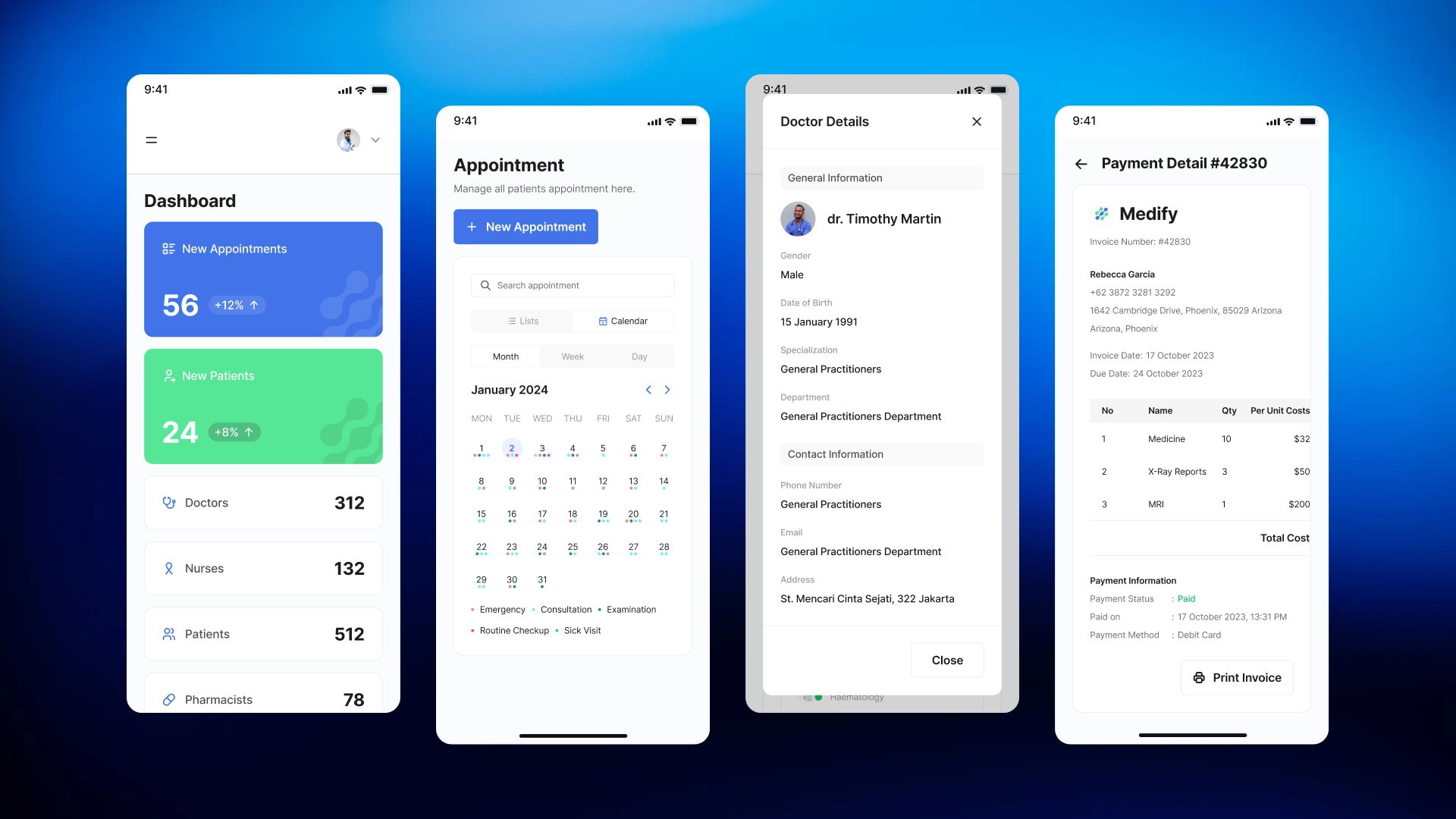 Mobile CRM for a clinic